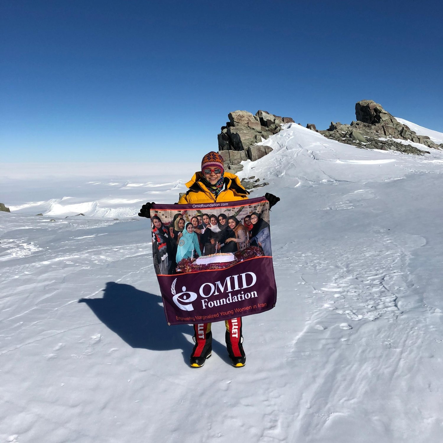 Dr. Sara Safari on a summit
